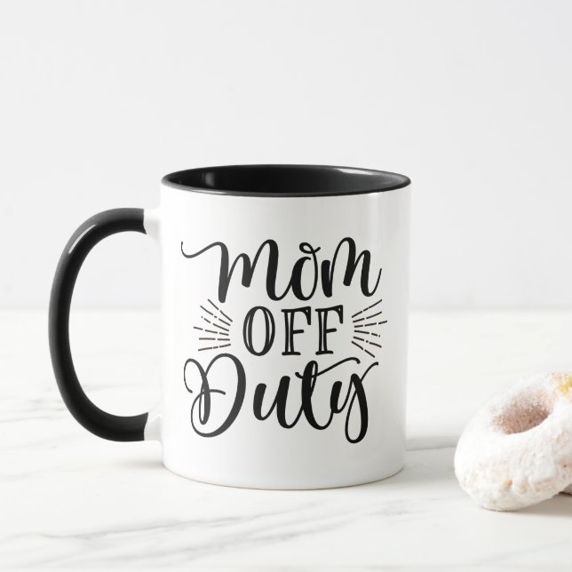 Mamma av duty Funny Mor Gift Mugg (Med munk)