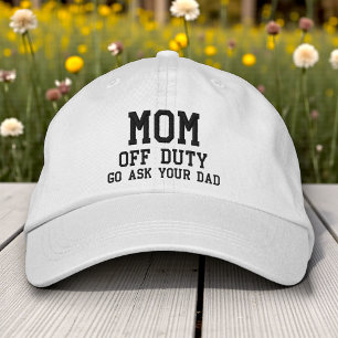 Mamma av Duty Simple Modern Typography-Anpassnings Broderad Keps