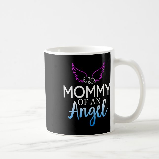 Mamma av en anngel Sids Awareness Månad Kaffemugg (Höger)
