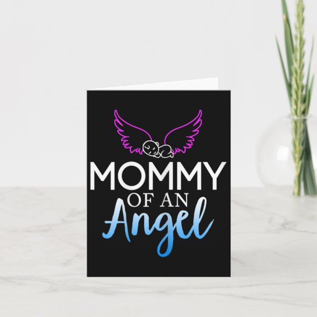 Mamma av en anngel Sids Awareness Månad Kort (Framsida)