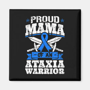 Mamma av en Ataxi Warrior Awareness Ribbon Dystaxi Magnet