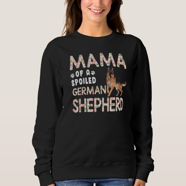 Mamma av en förstörd tysk Hund av Shepherd Mothe T Shirt (Framsida)
