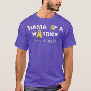 Mamma av en krigare, barn- och cancermedvetandegör t shirt