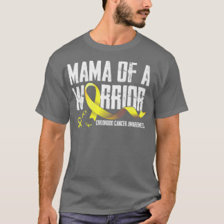 Mamma av en krigare barncancer T Shirt Ribbon