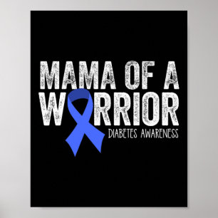 Mamma av en latinsk T1d-Mamma-diabetisk blårabatto Poster