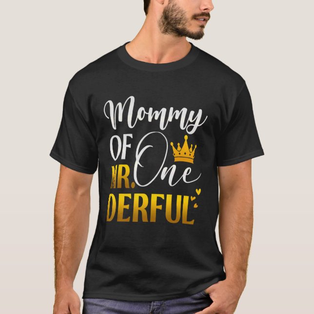 Mamma av en skadlig första Födelsedagsfest T Shirt (Framsida)