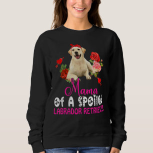 Mamma av ett förstört labrador-serveringsfack för  t shirt