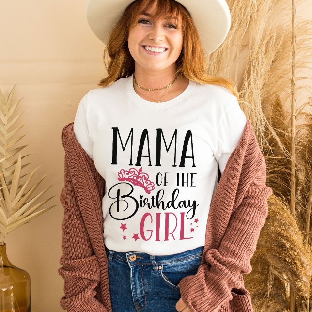 Mamma av familjen för matchning av födelsedagstjej t shirt (Skapare uppladdad)