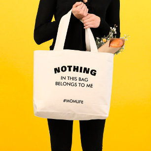 Mamma av fetstil för fetstil i roligt Mamma Jumbo Tygkasse