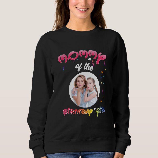 Mamma av födelsedag i Personligen Birthday Girl T Shirt (Framsida)