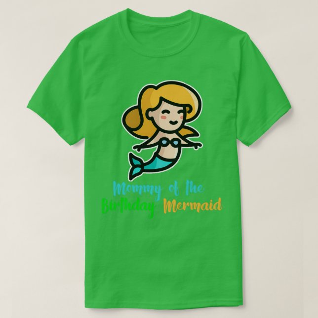 Mamma av födelsedag Sjöjungfru 37 T Shirt (Design framsida)