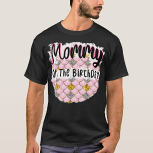 Mamma av födelsedag Sjöjungfru för v3 T Shirt