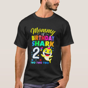 Mamma av födelsedagshajen 2:a matchningen av Oufit T Shirt