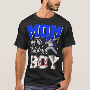 Mamma av födelsedagspojken Baseball Softball Mor T Shirt
