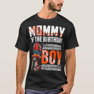 Mamma av födelsedagspojken Dirt Bike Bday-motocros T Shirt