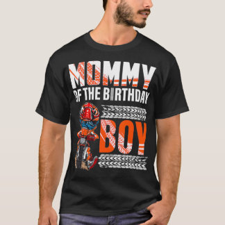 Mamma av födelsedagspojken Dirt Bike Bday-motocros T Shirt