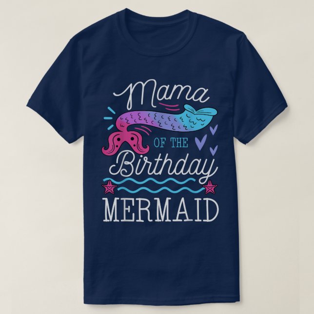 Mamma av födelsedagstäckande familjedagspart för S T Shirt (Design framsida)