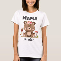 Mamma av födelsedagstjuvvilan Baby Bear T-Shir