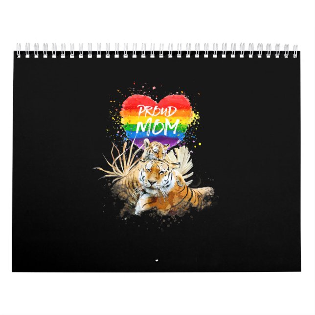 Mamma av HBT TQ Gay and Lesbisk Pride Tiger Kalender (Omslag)