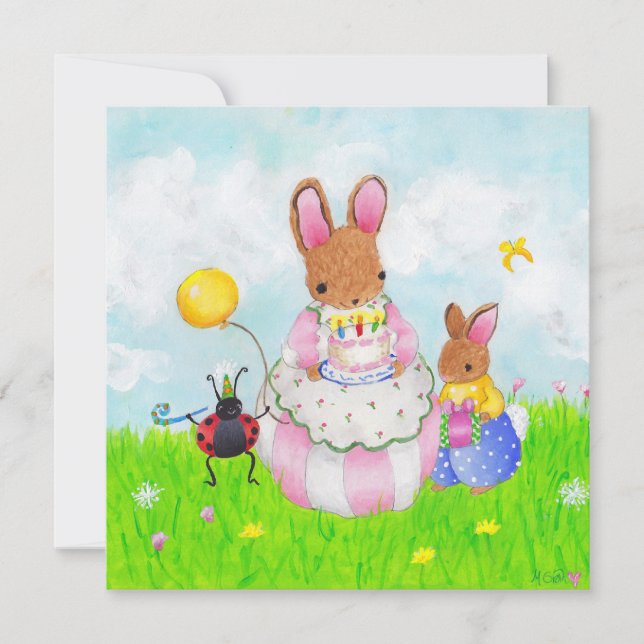 mamma av kaka inbjudningar (Framsida)