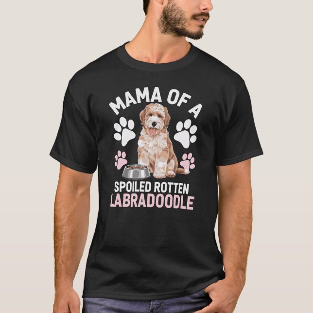 Mamma av labradoodle t shirt (Framsida)