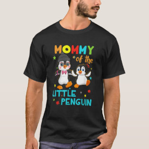 Mamma av lilla Penguin Birthday Family Shirts Mat T Shirt