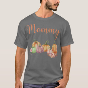 Mamma av liten knöl första höstpumpen på födelseda t shirt