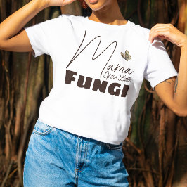 Mamma av Little Fungi Mushroom Baby Shower Fall T Shirt