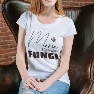 Mamma av Little Fungi Mushroom Baby Shower Fall T Shirt