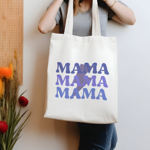 Mamma av Mamma för blå och Lila-Mamma, offertfack Tygkasse