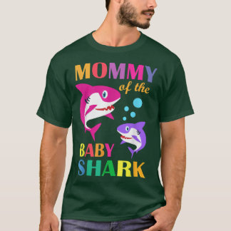 Mamma av Mamman Shark Mothe vid födelsedagen i Bab T Shirt
