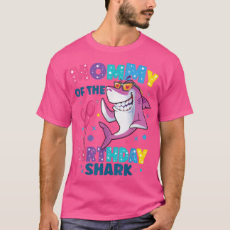 Mamma av matchningsfamiljen Shark Birthday Mamma57 T Shirt