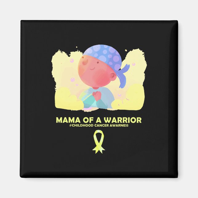 Mamma av medvetenhet om cancer hos barn magnet (Framsidan)