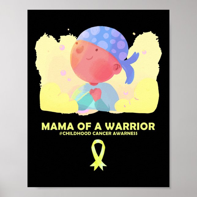Mamma av medvetenhet om cancer hos barn poster (Framsidan)