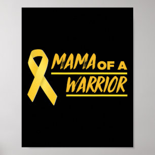 Mamma av medvetenheten om barncancer i Mamma hos k Poster