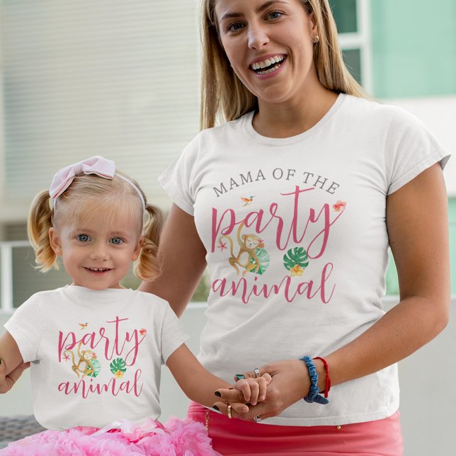 "Mamma av Party-djuret" Barns födelsedag Party T Shirt (Skapare uppladdad)