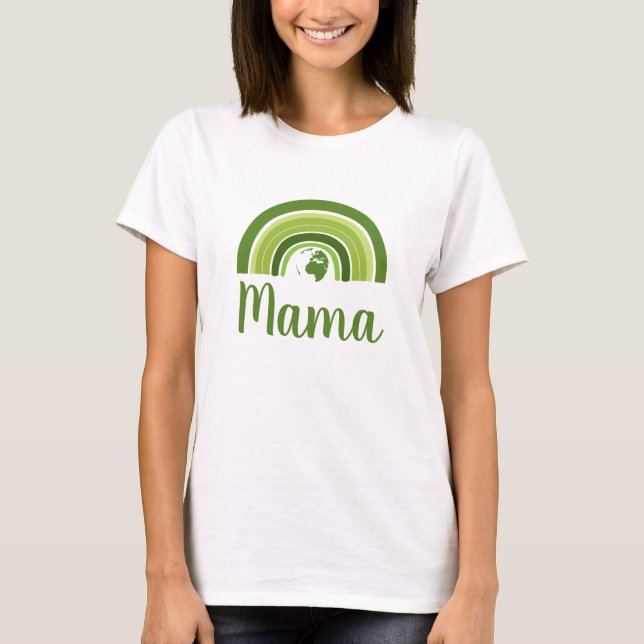 Mamma av regnbåge i personlig t shirt (Framsida)