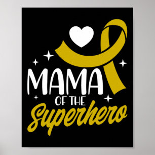 Mamma av superhjälten Ribbon Poster