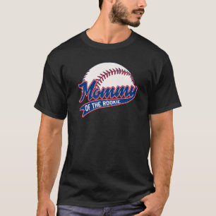 Mamma av Temapartyet Rookie Birthday Baseball Matc T Shirt
