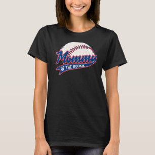 Mamma av Temapartyet Rookie Birthday Baseball Matc T Shirt