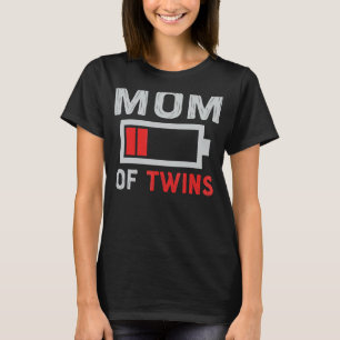 Mamma av Twillingar från Son Dotter Mor Da T Shirt