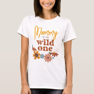 Mamma av Vild 1 Wildblomma Birthday T Shirt