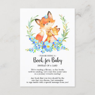 Mamma & Baby Fox Shower Bok för Baby-kort Tilläggskort