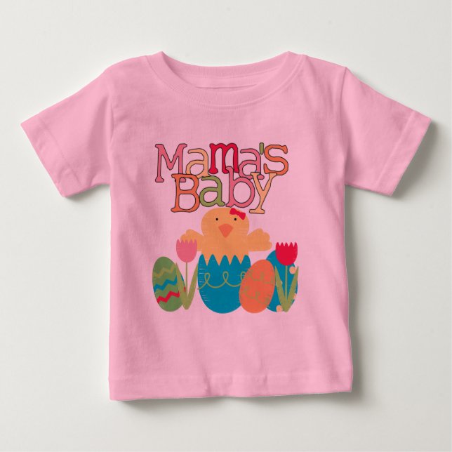 Mamma Baby - Girl Chick Påsk T-shirts och Gifts (Framsida)