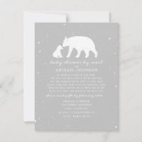 Mamma + Baby Polar Bear Neutralt Baby Shower by Ma