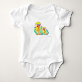 Mamma & baby Söt Budgerigar parakit (söt) T Shirt
