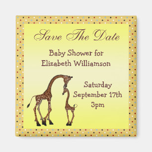 Mamma- & babygiraffspara daterababy shower magnet
