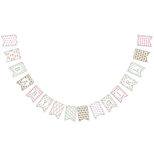 Mamma Babyskor Söt Mönster FLICKA Vimplar