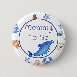 Mamma Babyvisningsprogram i Beach-tema Knapp