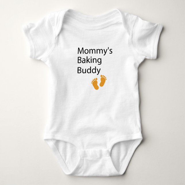 Mamma Baking Buddy Baking mamma, bakande baby T Shirt (Framsida)